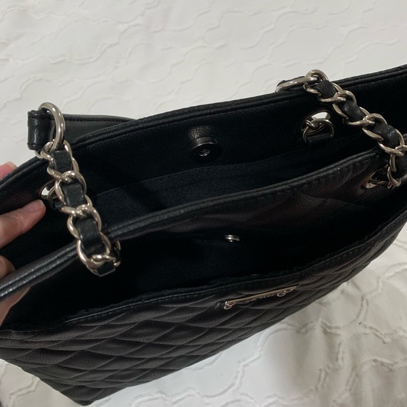 Nine West Black Quilted Tote - Picture 7 of 8